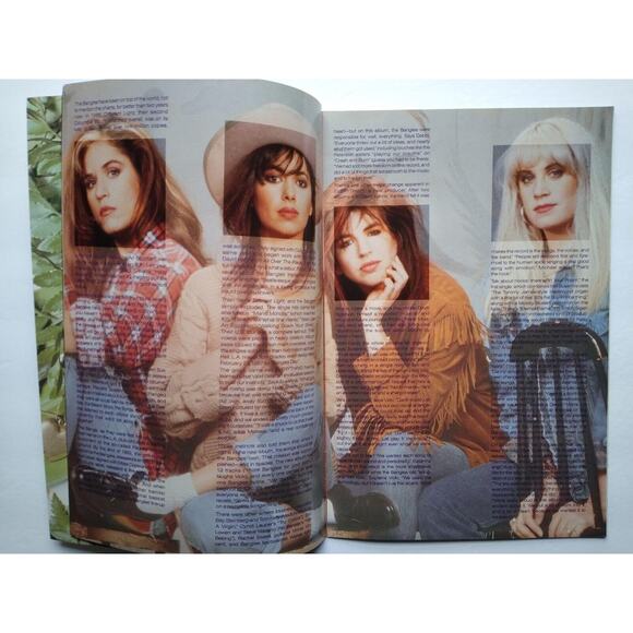 Bangles Everything Tour Book Original 1988 Pop Classic Rock Music Color Photos - Picture 7 of 10